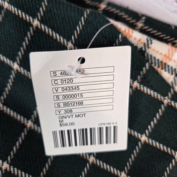 Urban Outfitters Plaid Mini Skirt Sz M Mixed Patchwork Light Academia Preppy NWT - Picture 7 of 11